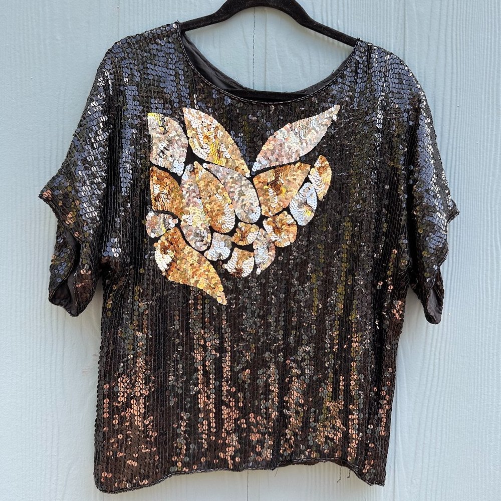 JBL Silk and Sequin Blouse
